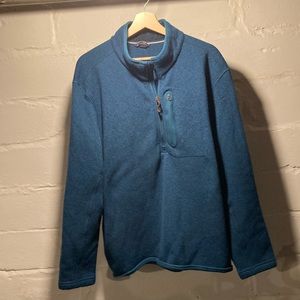 Lands End quarter zip fleece men’s XXL blue